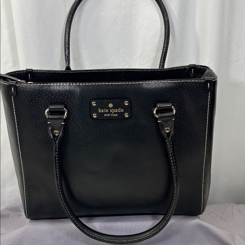 Kate Spade Women Wellesley Quinn Black Leather Purse Tote WKRU2723